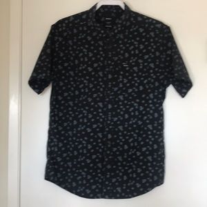 RVCA short sleeve slim fit button down shirt